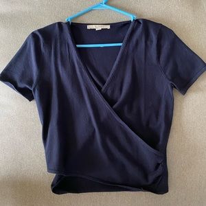 Loft cropped wrap top